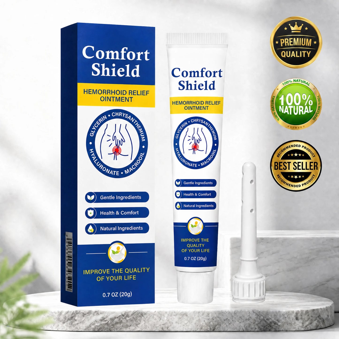 ComfortShield Hemorrhoid Relief Ointment☁️🌈
